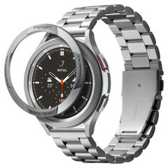 Spigen Chrono Shield für die Samsung Galaxy Watch 4 Classic - 46 mm - Silber