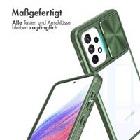 imoshion Back Cover mit Kameraschieber für das Samsung Galaxy A53 - Dunkelgrün