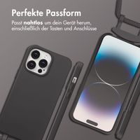 imoshion Color Backcover mit abnehmbarem Handykette und MagSafe Apple iPhone 14 Pro Max - Black Coffee