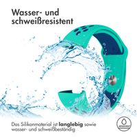 imoshion Silikonband Sport für das Fitbit Charge 3  /  4 - Türkis  /  Blau