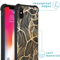 imoshion Design Hülle mit Band für das iPhone X / Xs - Golden Leaves