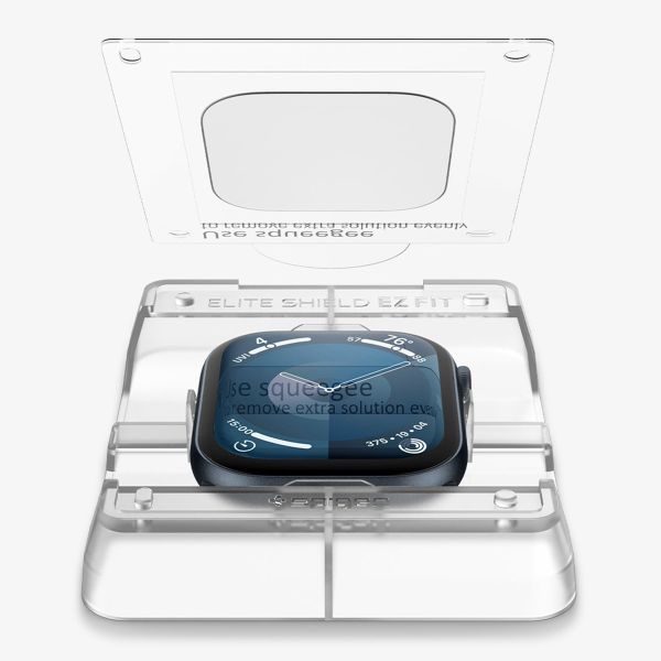 Spigen EliteShield EZ Fit Displayschutzfolie mit Applikator für Apple Watch Series 10 / 11 - 46 mm - Transparent