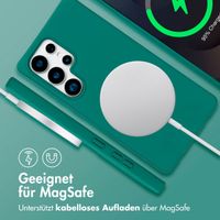 imoshion Color Backcover mit abnehmbarem Handykette und MagSafe Samsung Galaxy S25 Ultra - Dunkelgrün