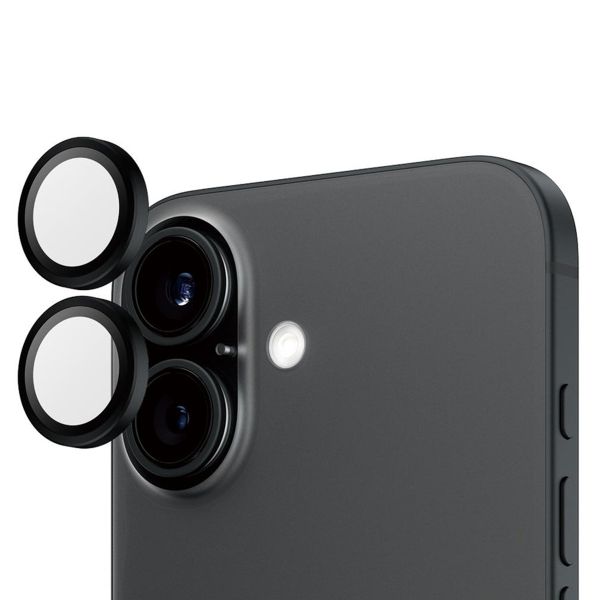 PanzerGlass Kameraprotektor Hoops Optic Rings für das Apple iPhone 16 / 16 Plus