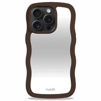 Holdit Wavy Case für das iPhone 15 Pro Max - Chocolate / Mirror