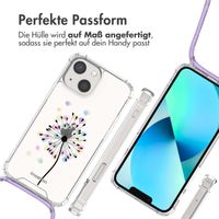 imoshion Design Hülle mit Band für das iPhone 13 Mini - Sandstone Dandelion