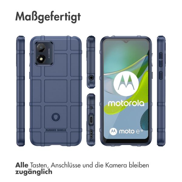 imoshion Rugged Shield Backcover Motorola Moto E13 - Dunkelblau