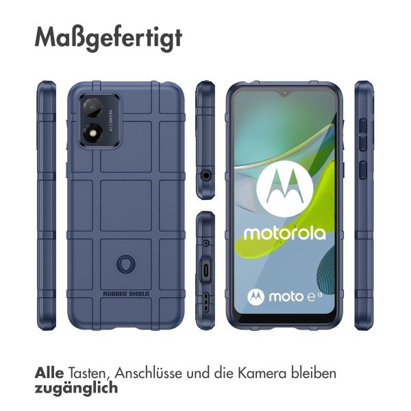 imoshion Rugged Shield Backcover für das Motorola Moto E13 - Dunkelblau