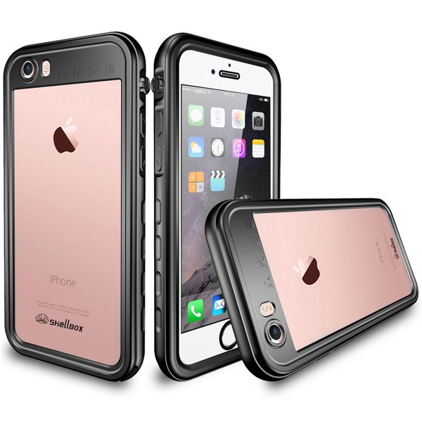 Redpepper Dot Plus Waterproof Case für das Apple iPhone SE (2022 / 2020) / 8 / 7 / 6(s) - Schwarz