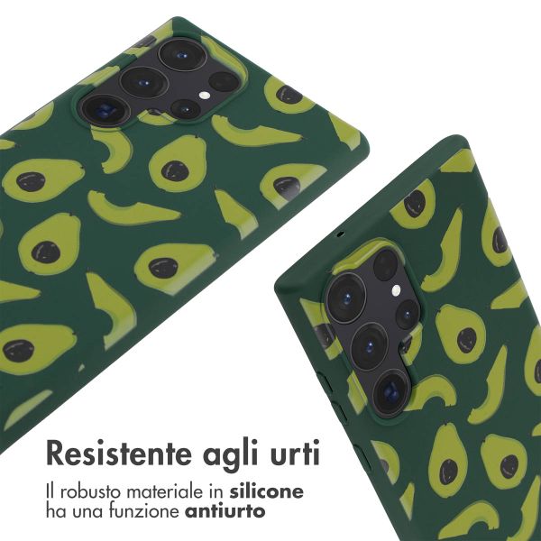 imoshion SilikonHülle design mit Band Samsung Galaxy S23 Ultra - Avocado Green