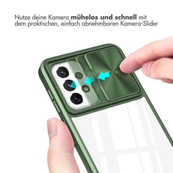 imoshion Back Cover mit Kameraschieber für das Samsung Galaxy A53 - Dunkelgrün