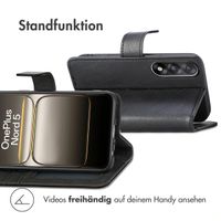 imoshion Luxuriöse Klapphülle OnePlus Nord 5 - Schwarz