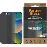 PanzerGlass Privacy Case Friendly Anti-Bacterial Displayschutzfolie für das Apple iPhone 14 Pro