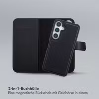 Selencia Olyn Abnehmbare Bookcase mit MagSafe Samsung Galaxy S24 / S25 - Schwarz