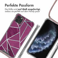 imoshion Design Hülle mit Band für das iPhone 11 Pro - Bordeaux Graphic