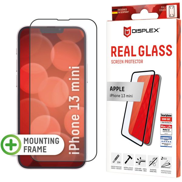 Displex Bildschirmschutzfolie Real Glass Full Cover für das iPhone 13 Mini