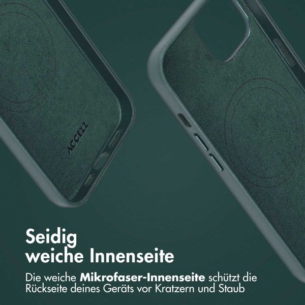 Accezz 2-in-1 Klapphülle aus Leder mit MagSafe Apple iPhone 14 - Cedar Green