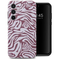 Selencia Vivid Back Cover Samsung Galaxy A35 - Trippy Swirl Dark Rose