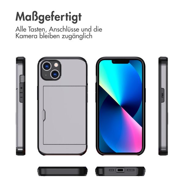 imoshion Backcover mit Kartenfach für das iPhone 13 - Grau