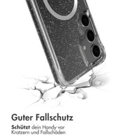 imoshion Klare Glitter Backcover mit MagSafe Samsung Galaxy S25 Plus - Silber