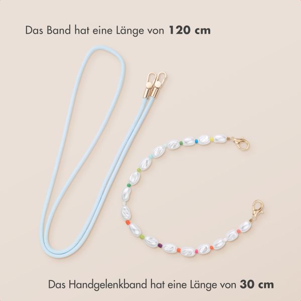 imoshion Farbige Handyketten Set mit Perlen – Hellblau