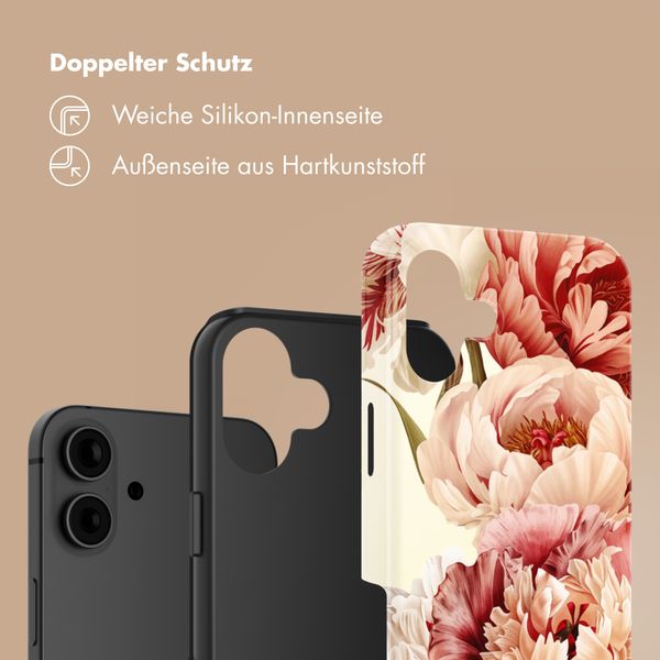 Selencia Vivid Back Cover Apple iPhone 16 - Vintage Peony