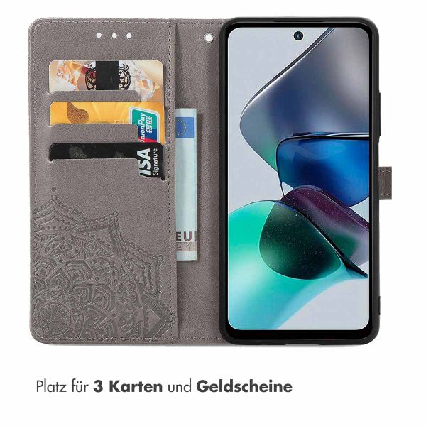 imoshion Mandala Klapphülle Motorola Moto G13 / G23 - Grau