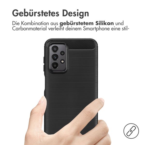 imoshion Brushed Back Cover für das Samsung Galaxy A23 (5G) - Schwarz