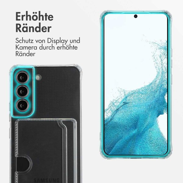 imoshion Soft Case Back Cover mit Kartenhalter Samsung Galaxy S22 - Transparent