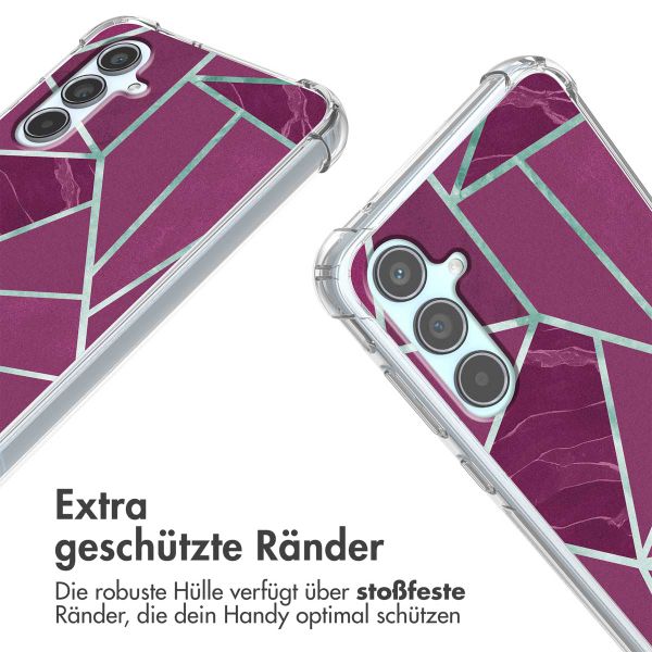 imoshion Design Hülle mit Band für das Samsung Galaxy A55 - Bordeaux Graphic