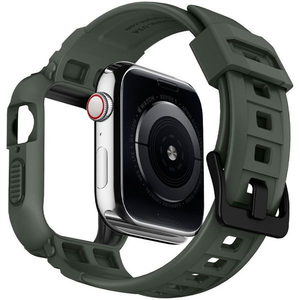 Spigen Rugged Armor™ Pro Case Grün für die Apple Watch 40 mm / 41 mm