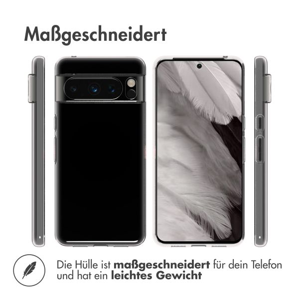 Accezz TPU Clear Cover für das Google Pixel 8 Pro - Transparent