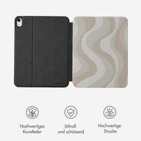 Selencia Vivid Klapphülle Apple iPad 11 (2025) 11 Zoll A16 / iPad 10 (2022) 10.9 Zoll - Desert Waves Beige