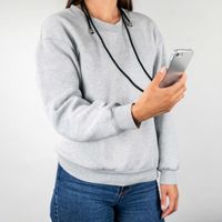 imoshion Transparentní zadní kryt s šňůrkou Samsung Galaxy A72 - Schwarz