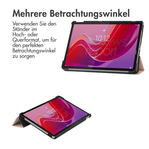 imoshion Trifold Klapphülle für das Lenovo Tab M11 - Rose Gold