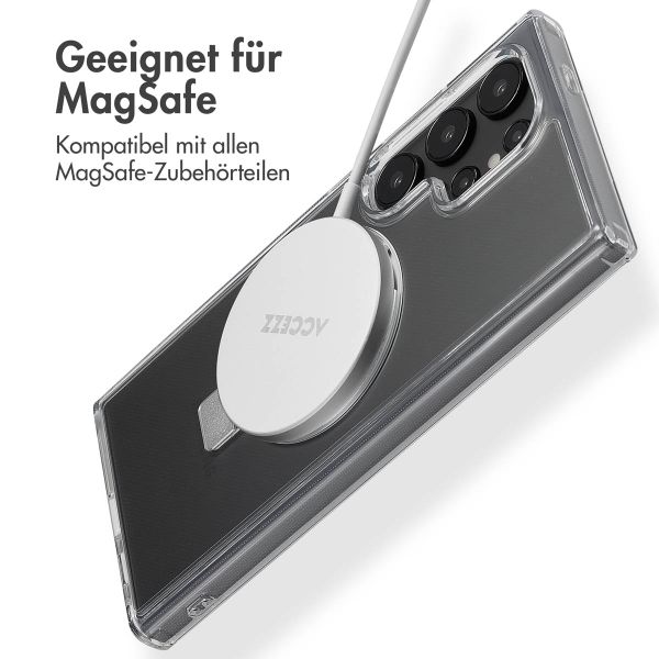 Accezz Ring Stand Backcover mit MagSafe Samsung Galaxy S24 Ultra - Transparent