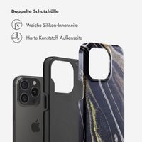 Selencia Vivid Tough Back Cover für das iPhone 15 Pro - Chic Marble