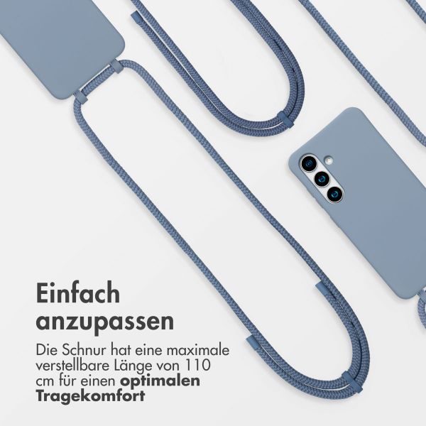 imoshion Color Backcover mit abnehmbarem Handykette und MagSafe Samsung Galaxy S24 / S25 - Ash Blue