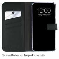 Selencia Echtleder Klapphülle Samsung Galaxy A27 (5G) - Grün