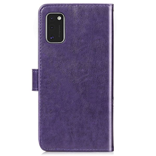 Kleeblumen Klapphülle Violett Samsung Galaxy A41