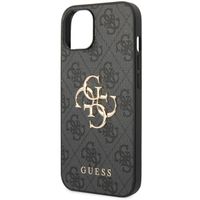 Guess 4G Metal Logo Back Cover Apple iPhone 15 - Grau