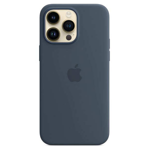 Apple Silikon-Case MagSafe für das iPhone 14 Pro Max - Storm Blue