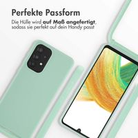 imoshion Silikonhülle mit Band für das Samsung Galaxy A33 - Mintgrün