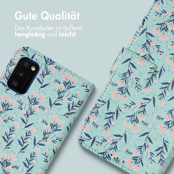 imoshion Design Klapphülle Samsung Galaxy A41 - Blue Flowers