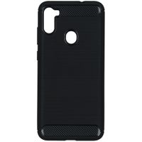 Brushed TPU Case für das Samsung Galaxy M11 / A11 - Schwarz