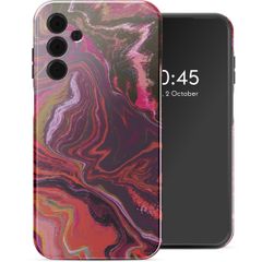 Selencia Vivid Back Cover Samsung Galaxy A15 (5G) - Marble Purple