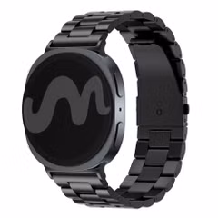 imoshion Edelstahlarmband für Samsung Galaxy Watch 9 (40/44mm) / Watch 8 (40/44mm) / Classic (46mm) - Schwarz
