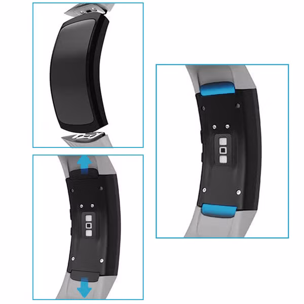 imoshion Silikonband für das  Samsung Gear Fit 2 / 2 Pro - Schwarz