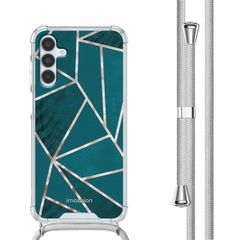 imoshion Design Hülle mit Band Samsung Galaxy A15 (5G/4G) - Petrol Green Graphic