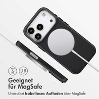 Accezz MagSafe Leather Backcover Apple iPhone 17 Pro - Onyx Black